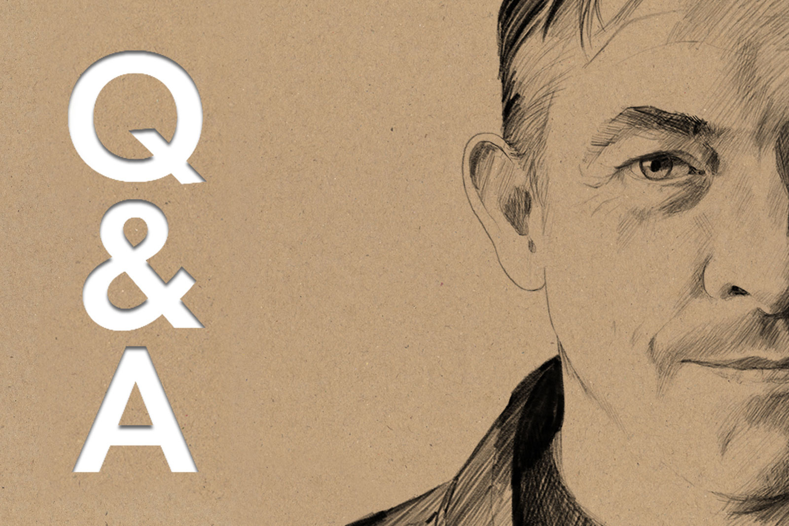 Line drawing of author David Frankel. (Artwork by Lucy Scott.)