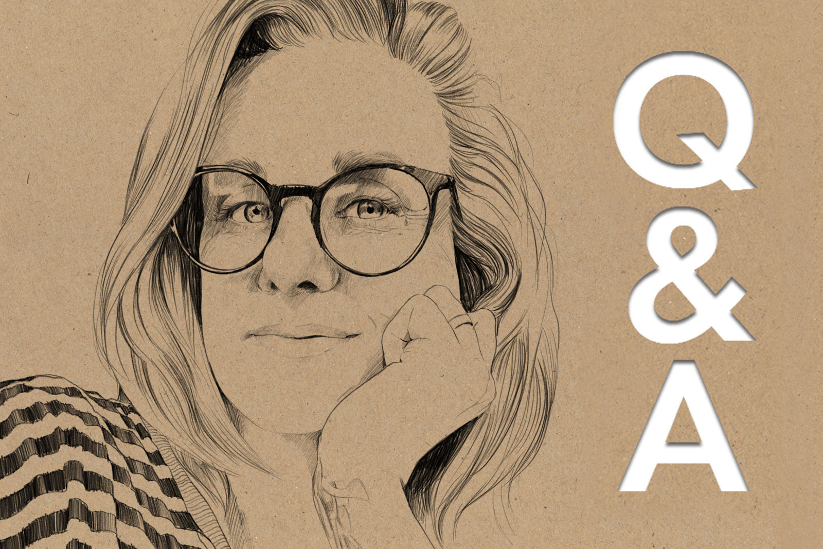 Line drawing of author Jo Gatford. (Artwork by Lucy Scott.)