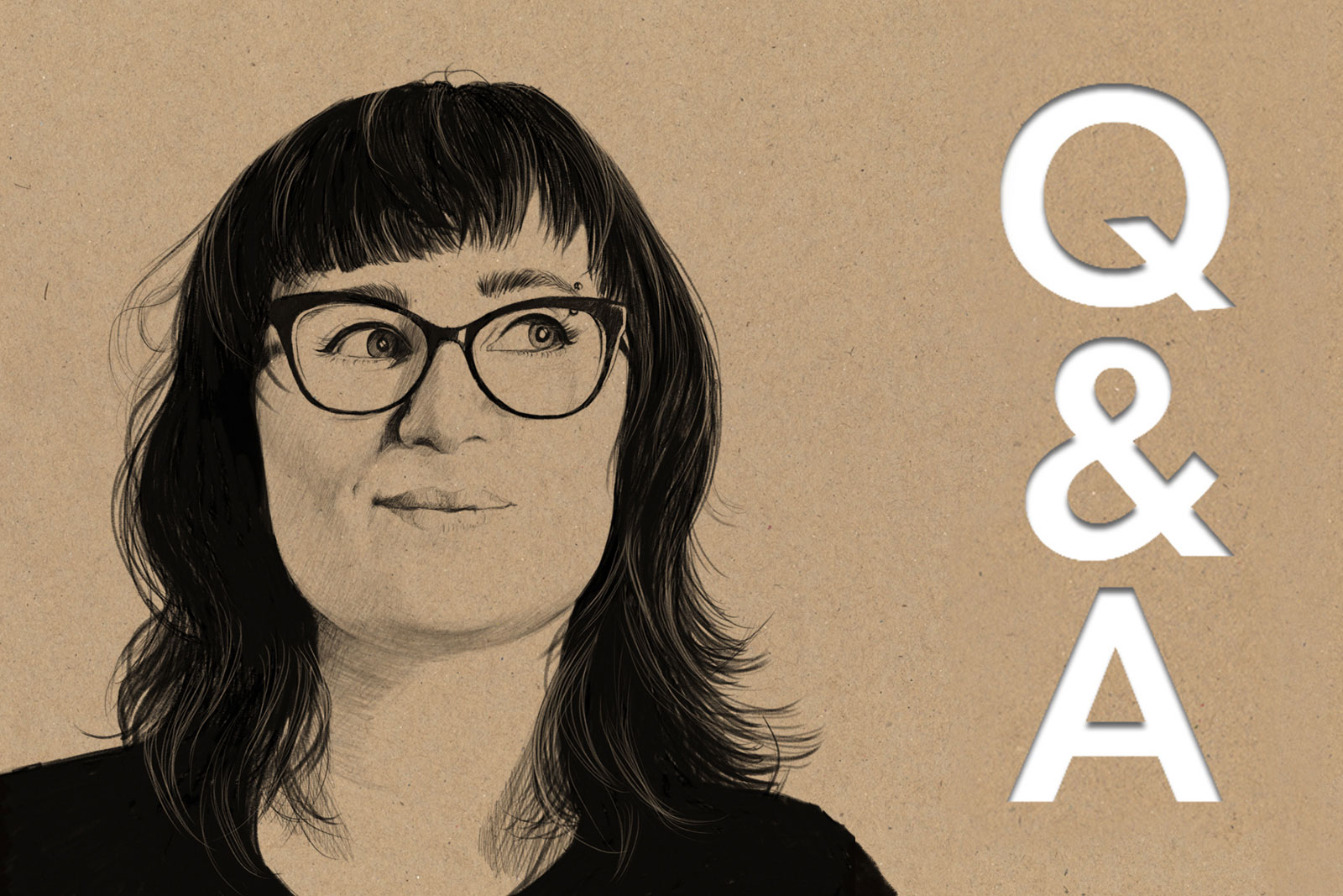 Line drawing of author Lauren O'Donoghue. (Artwork by Lucy Scott.)