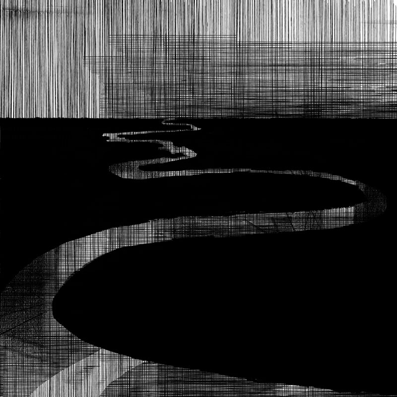 a tail in the water (artwork by Lucy Scott)
