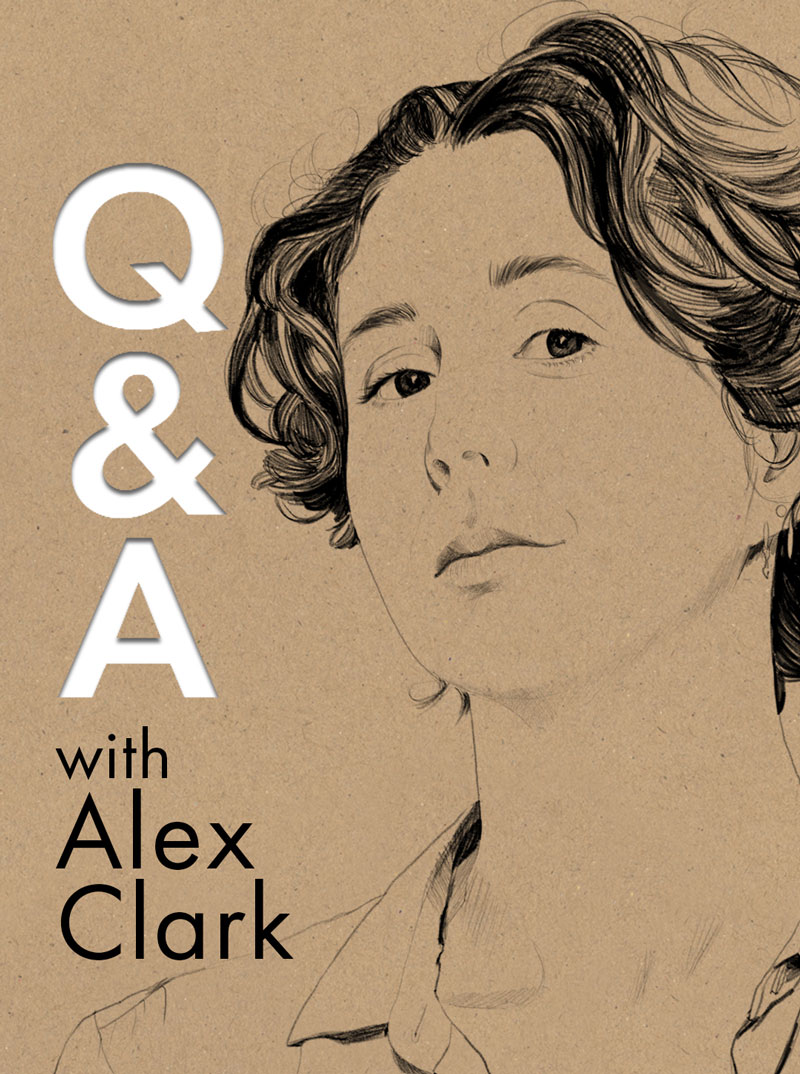 Drawing of Alex Clark.