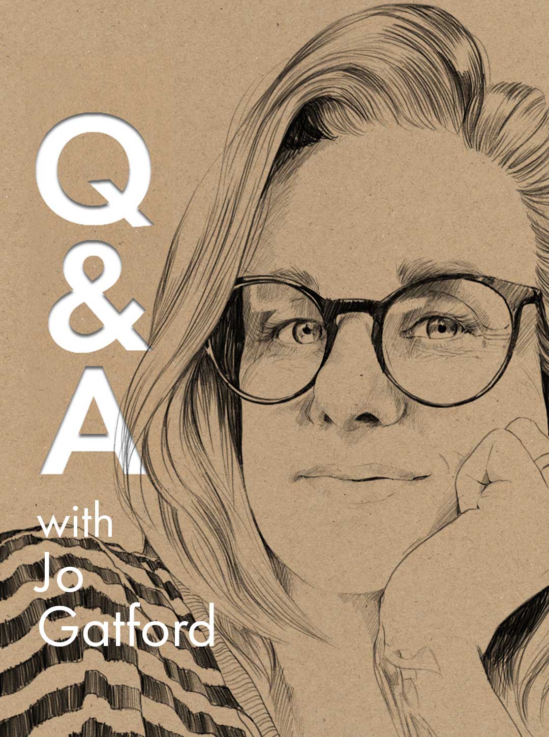 Drawing of Jo Gatford.