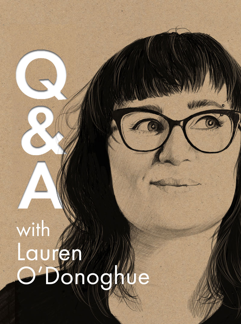 Drawing of Lauren O'Donoghue.