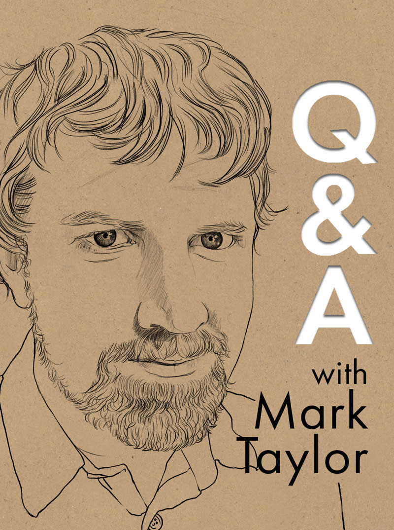 Drawing of Mark Taylor.